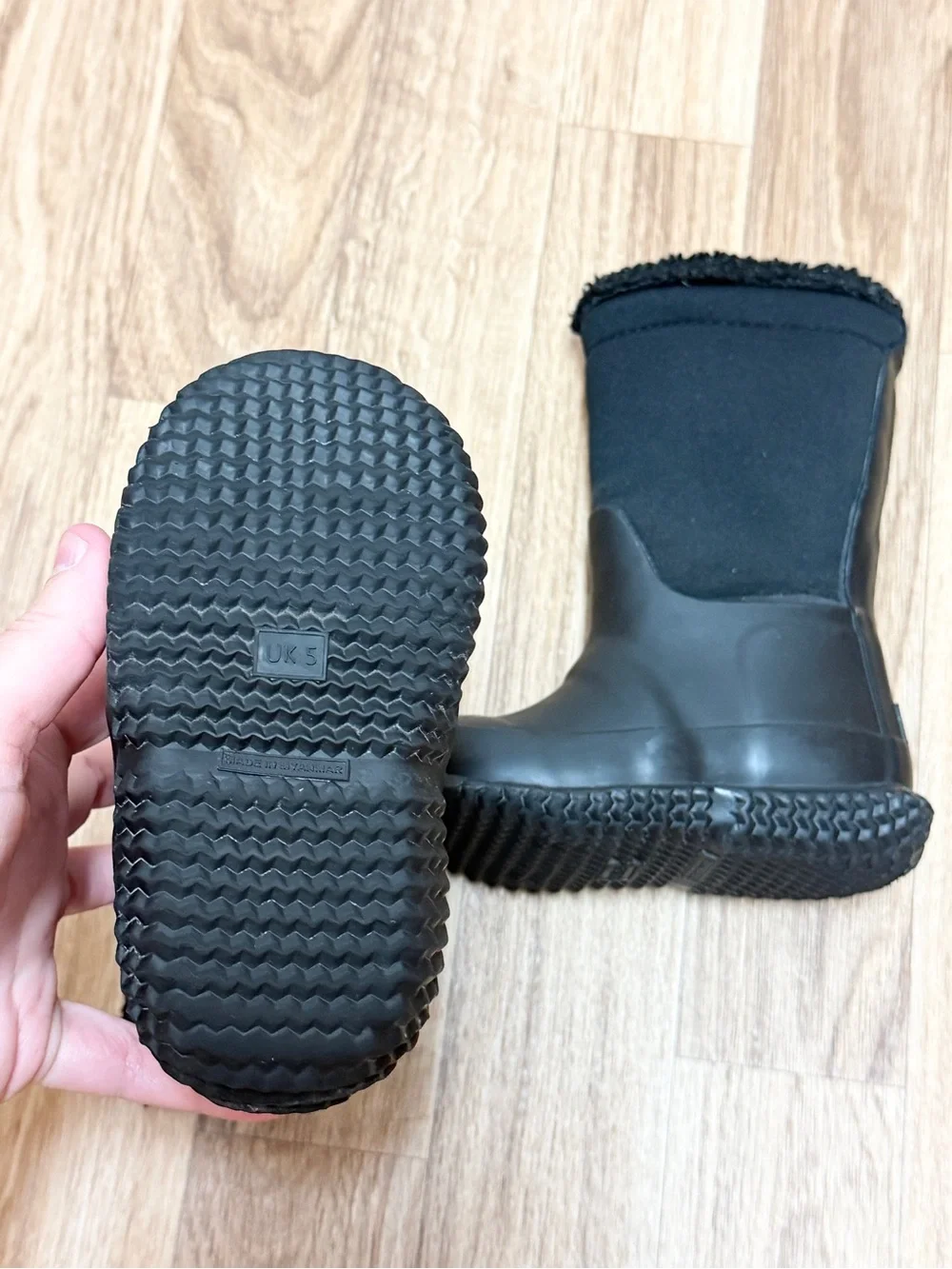 Hunter Kids Intrepid Insulated Snow Boots Black Unisex Size 5.5 UK 5